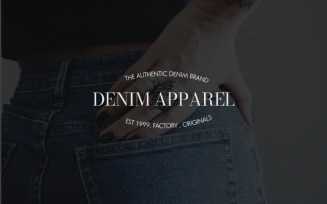 FREE Denim Apparel Logo Minimal and Simple Logo