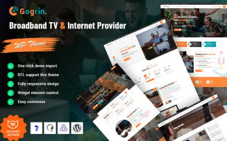 Gogrin - Broadband TV and Internet Provider WordPress Theme