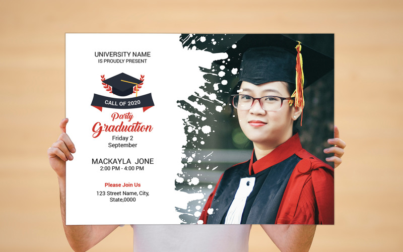 Graduation Announcement Invitation Corporate Identity