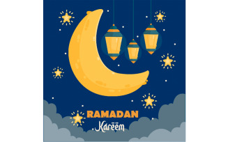 Hand Drawn Ramadan Background Illustration