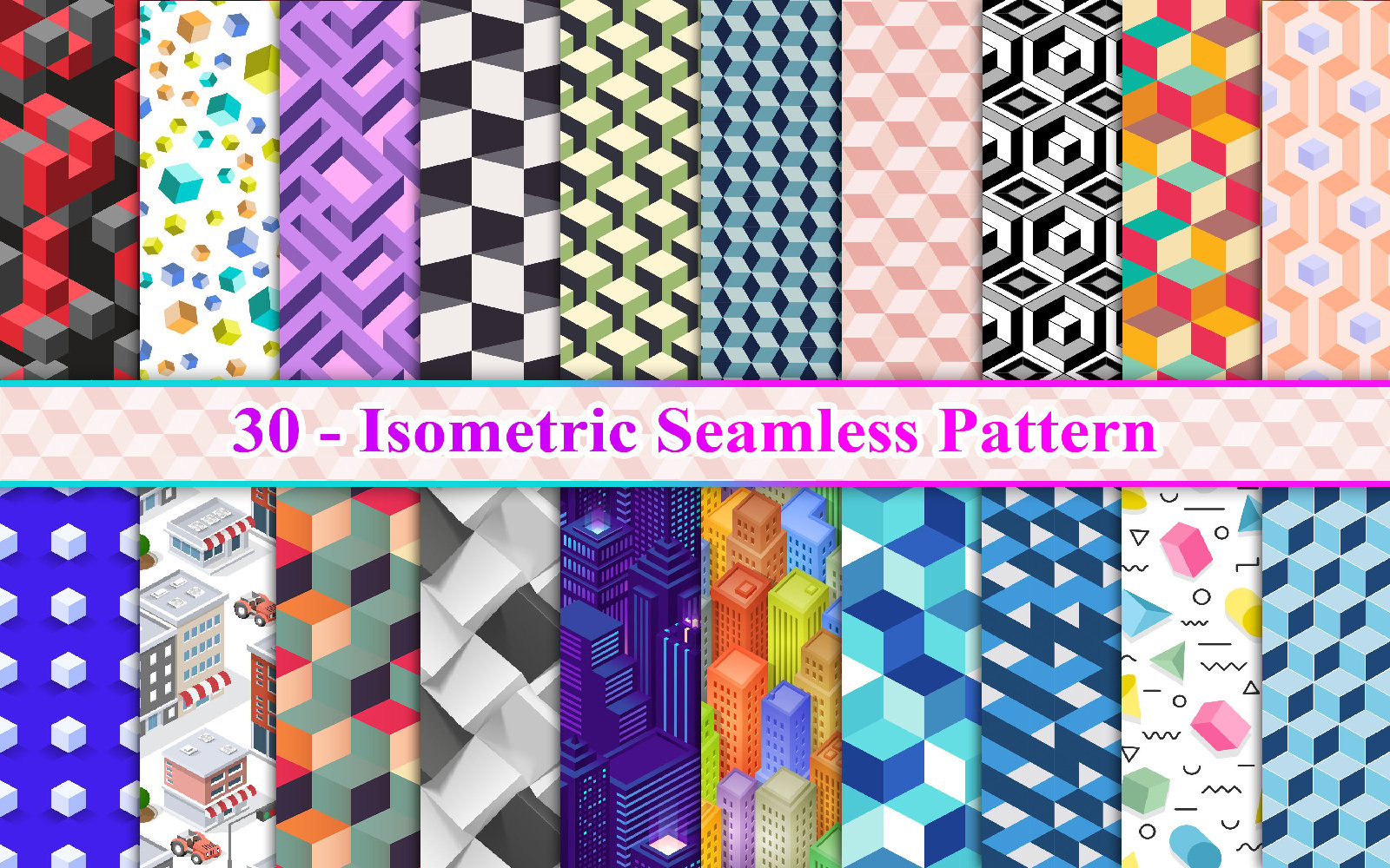 Kit Graphique #324882 Isometric Pattern Divers Modles Web - Logo template Preview