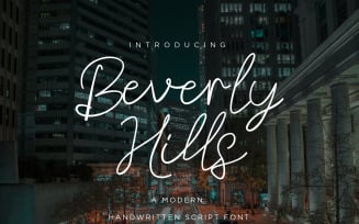 Beverly Hills - Handwriten Script fonts