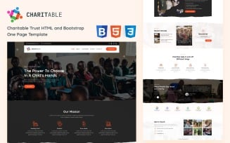 Charitable- NGO and Charity Trust Services HTML Bootstrap Template