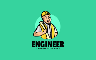 Engineer Mascot Cartoon Logo