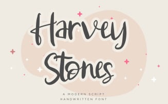 Harvey Stones - Handwriten Script fonts