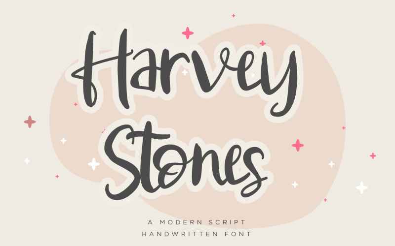 Harvey Stones - Handwriten Script fonts Font