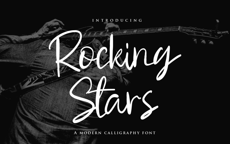 Rocking Stars - Handwriten Script fonts Font