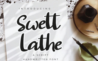 Swett Lathe - Modern Script fonts