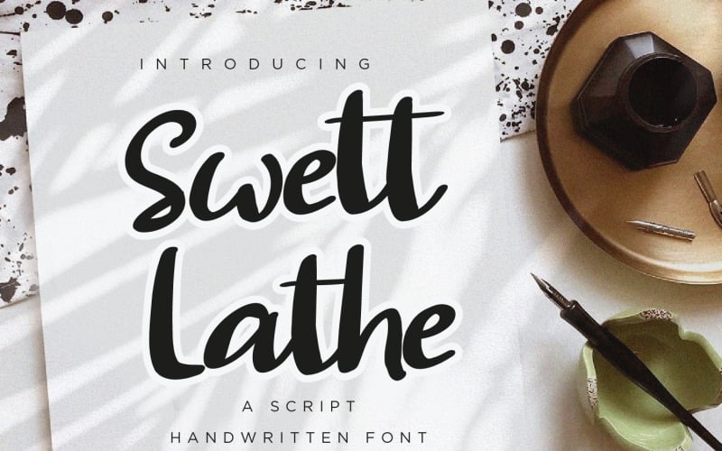 Swett Lathe - Modern Script fonts Font