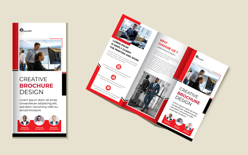 Tri Fold Brochure Design Flyer Brochure Template Free Corporate Identity