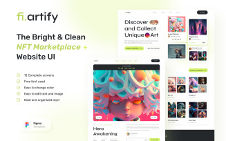 Artify – bright, clean nft marketplace