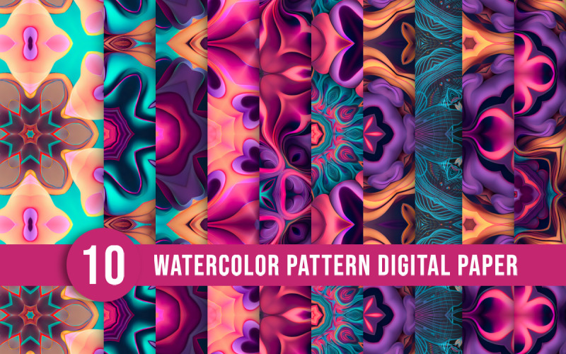 Geometric 3D flower pattern design Pattern