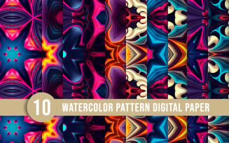 Geometric flower pattern collection