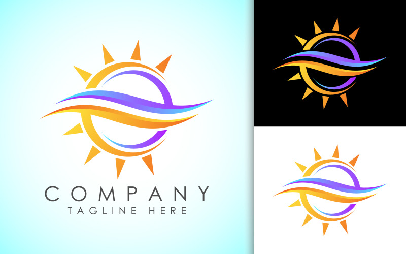 Heating Ventilation and Air Conditioning Logo Logo Template