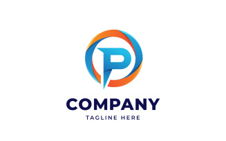 Letter P Colorful Logo Design Template