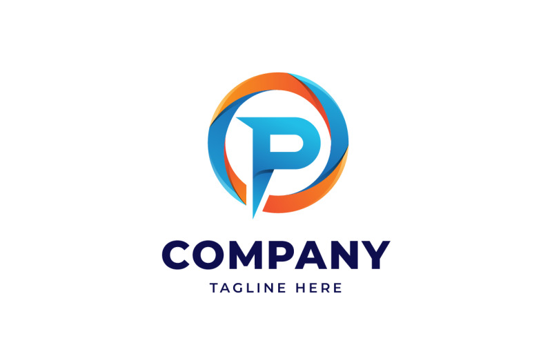 Letter P Colorful Logo Design Template Logo Template