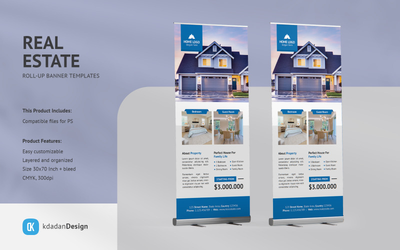Real Estate Roll Up Banner Vol 035 Corporate Identity