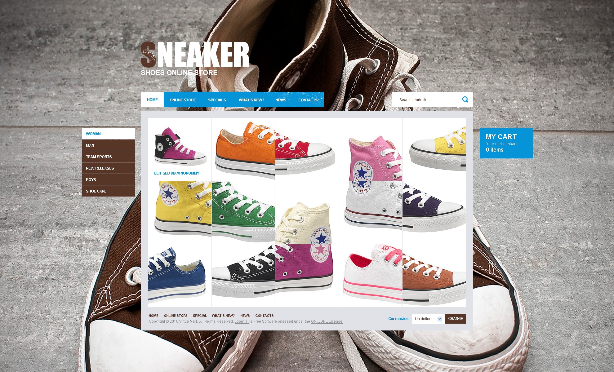 shoe store virtuemart template #32531 shoe store virtuemart template #32531, Presentation templates
