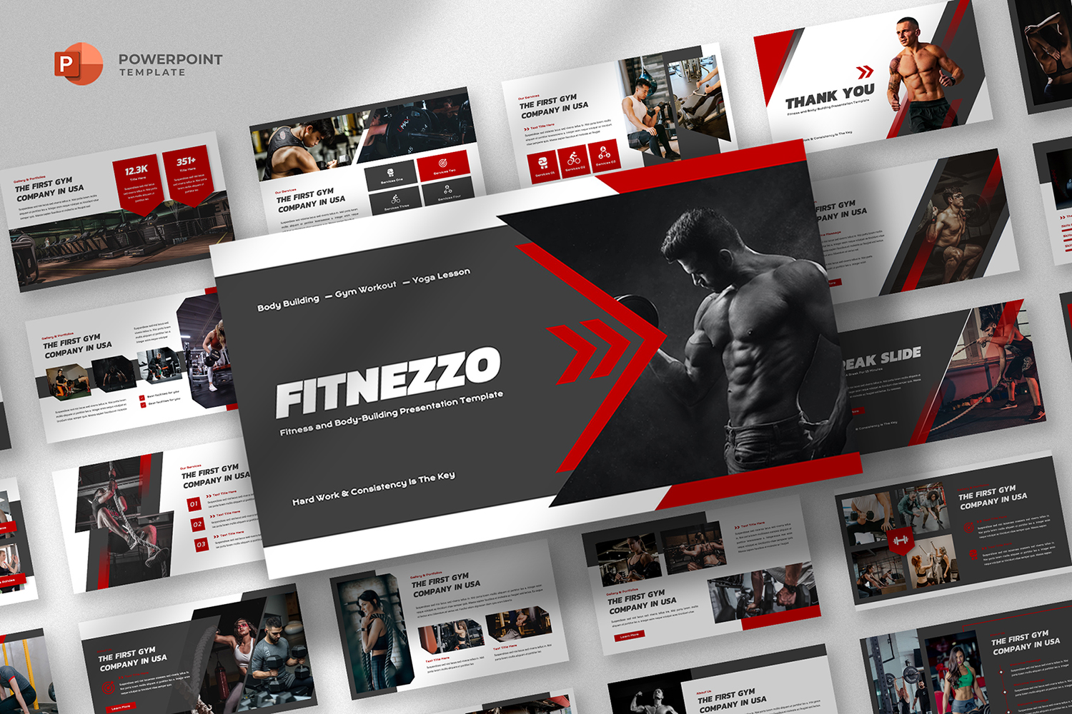 Kit Graphique #325002 Workout Fitness Divers Modles Web - Logo template Preview