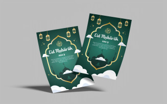 Eid Mubarak Greeting Flyer Template 1