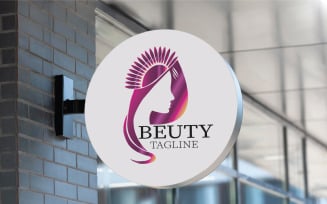 Beauty Woman Logo Icon Design Vector
