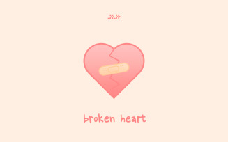 Broken Heart Lovesick Logo