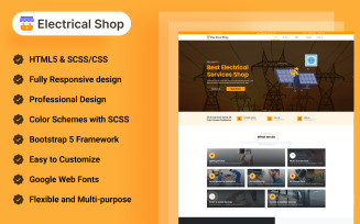 Electrical Service Shop - Responsive HTML5 Template