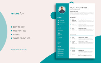 Elegant CV Template With Cover Letter Template