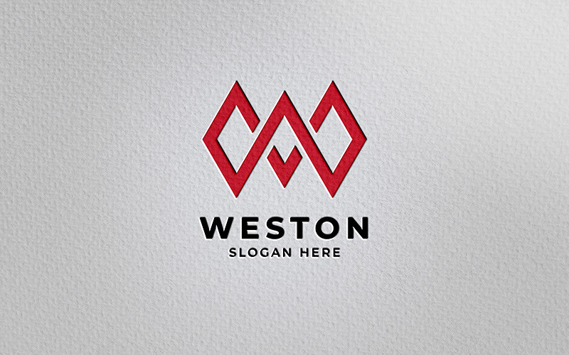 Letter W Monogram Logo Design Logo Template