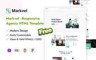 Markvel - Free Responsive Agency HTML Template