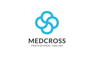 Medcross Vector Logo Design Template