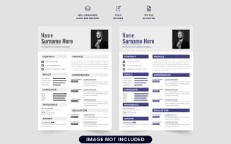 Professional CV and Resume Template