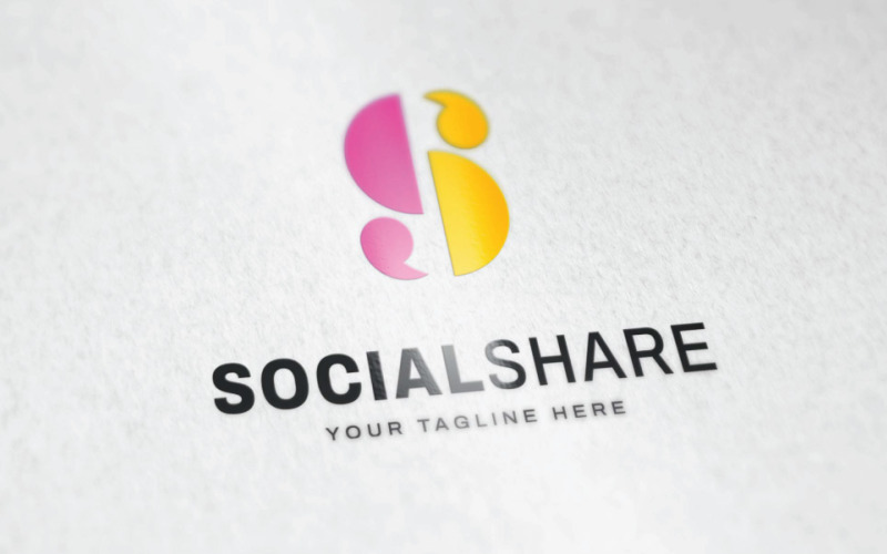 Social Share Logo or Letter S Logo Logo Template