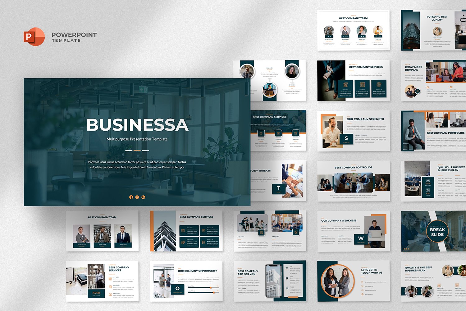 Template #325236 Business Profile Webdesign Template - Logo template Preview