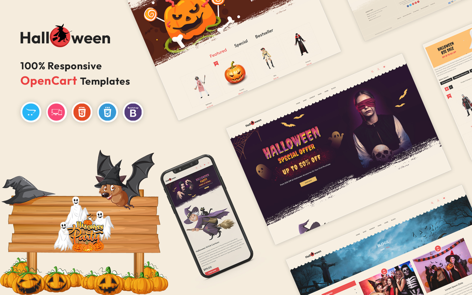 Kit Graphique #325260 Halloween Costume Divers Modles Web - Logo template Preview