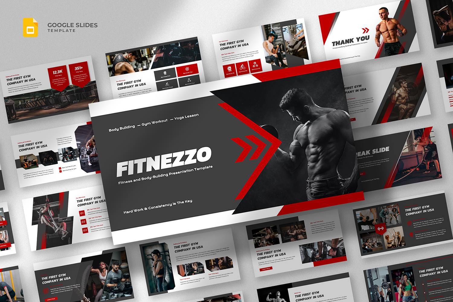 Kit Graphique #325282 Workout Fitness Divers Modles Web - Logo template Preview