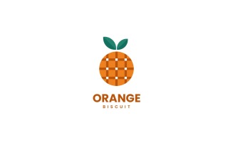 Orange Biscuit Simple Logo