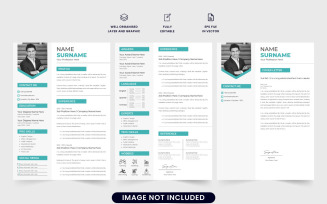 Professional Resume and Cover Letter Vector