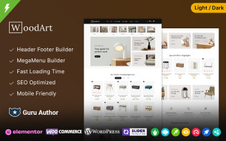 WoodArt - Furniture and Home Decor Interior Multipurpose WooCommerce Theme