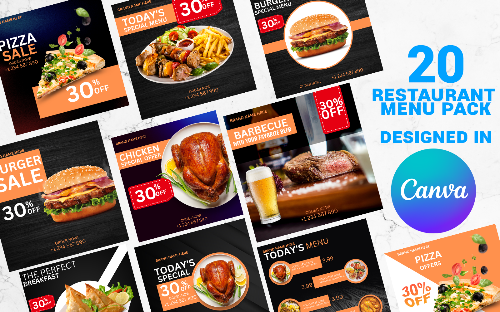 Kit Graphique #325355 Restaurant Menu Divers Modles Web - Logo template Preview