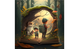 AouYassine Storybook Two Cover Illustration Vector