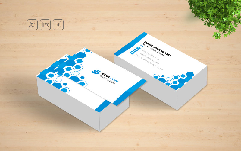 Business Card Template Design layout Corporate Identity