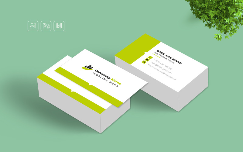 Business Card Template Layout Corporate Identity