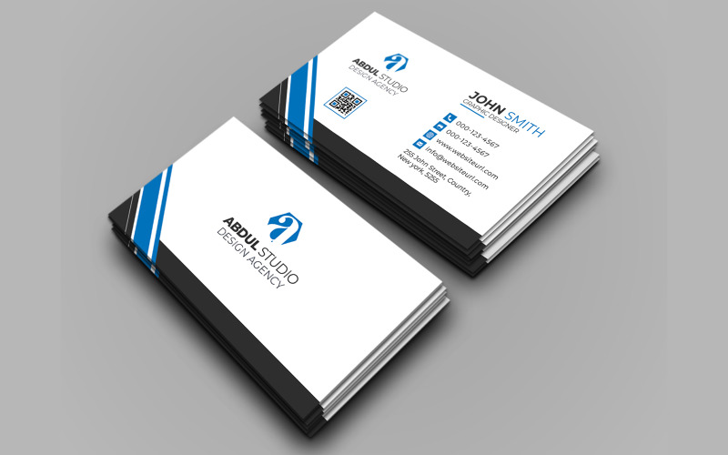 Corporate Business Card Template - Abdul Studio Corporate Identity