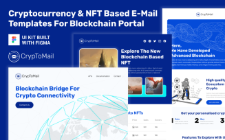 Crypto Mail Newletters UI Kit | Figma