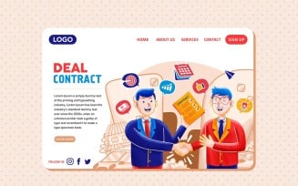Deal Contract — Landing Page Illustration