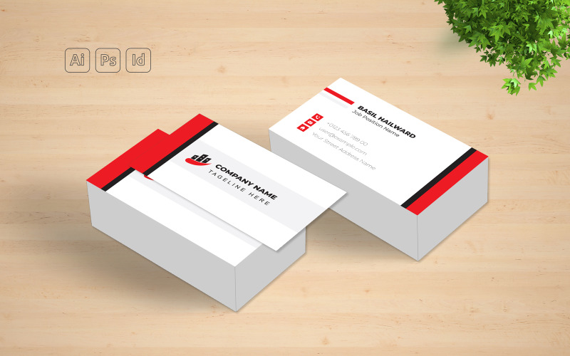 Free Vector Business Card Template Corporate Identity