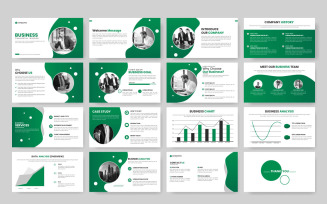 Vector business presentation slides template design minimalist business template design