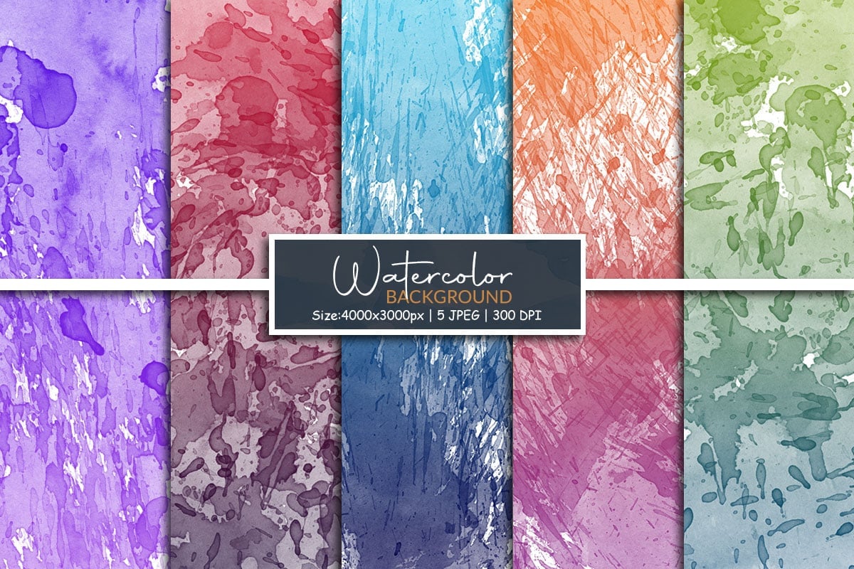 Kit Graphique #325442 Watercolor Peindre Divers Modles Web - Logo template Preview