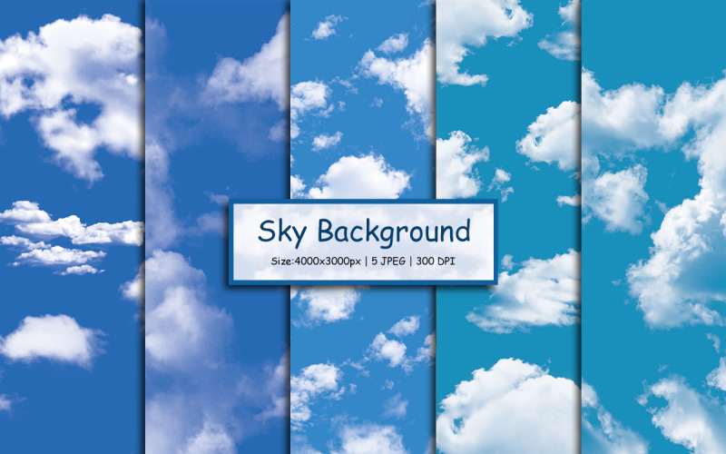 Blue sky background and cloud texture background Background